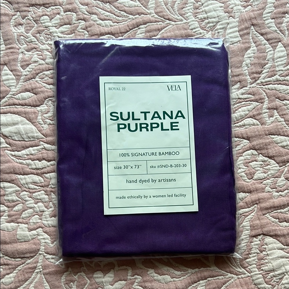 Vela Sultana Purple Bamboo Fabric